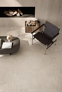 Carrelage, Effet calcaire, Teinte beige, Grès cérame non-émaillé, 120x120 cm, Surface antidérapante