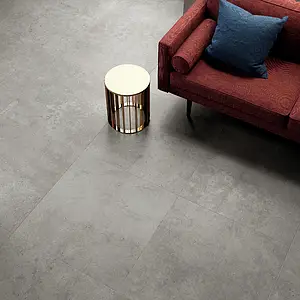 Background tile, Effect concrete, Color grey, Unglazed porcelain stoneware, 80x80 cm, Finish antislip