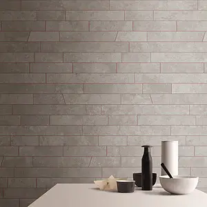 Background tile, Effect concrete, Color grey, Unglazed porcelain stoneware, 30x60 cm, Finish antislip