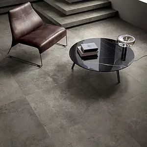 Background tile, Effect concrete, Color brown, Unglazed porcelain stoneware, 80x80 cm, Finish antislip