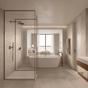 Background tile, Effect other stones, Color beige, Unglazed porcelain stoneware, 60x120 cm, Finish antislip