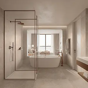 Background tile, Effect other stones, Color beige, Unglazed porcelain stoneware, 60x120 cm, Finish antislip