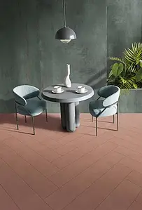 Grundflise, Effekt harpiks, Farve brun, Uglaseret porcelænsstentøj, 20x120 cm, Overflade skridsikker