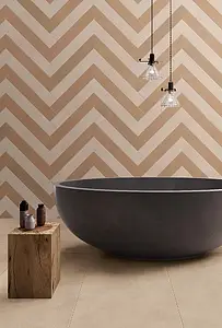Hintergrundfliesen, Optik harz, Farbe beige, Unglasiertes Feinsteinzeug, 10x60 cm, Oberfläche rutschfeste