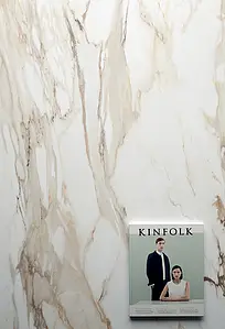 Bakgrunnsflis, Effekt stein,other marbles, Farge hvit, Glasert porselenssteintøy, 120x270 cm, Overflate polert