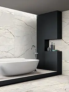 Background tile, Effect stone,other marbles, Color grey, Unglazed porcelain stoneware, 60x120 cm, Finish antislip