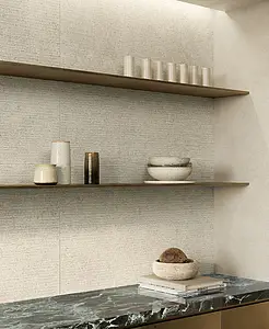 Background tile, Effect limestone, Color beige, Unglazed porcelain stoneware, 60x120 cm, Finish antislip