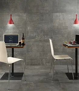 Background tile, Effect concrete, Color grey, Style patchwork, Unglazed porcelain stoneware, 40x80 cm, Finish antislip