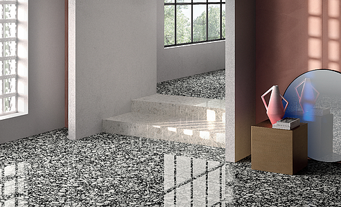 Shards Porcelain Tiles produced by Ceramica Fondovalle, Terrazzo effect
