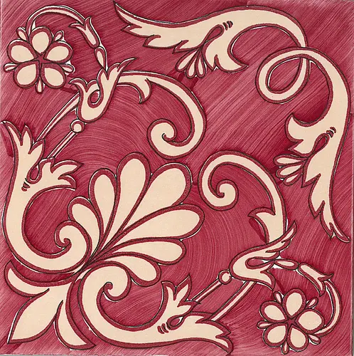 Ceramica Francesco De Maio, Fiori Scuri, Ieranto Rosso, Avana