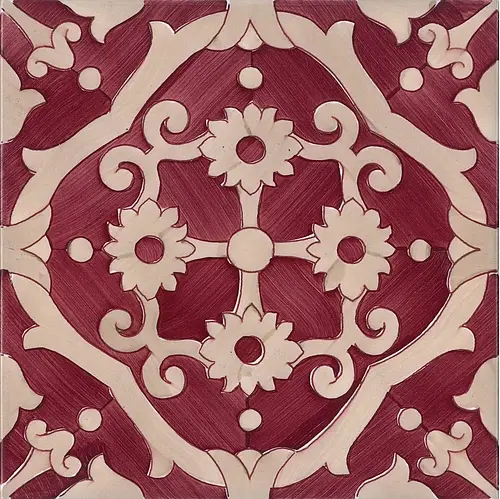 Ceramica Francesco De Maio, Fiori Scuri, Tovere Rosso