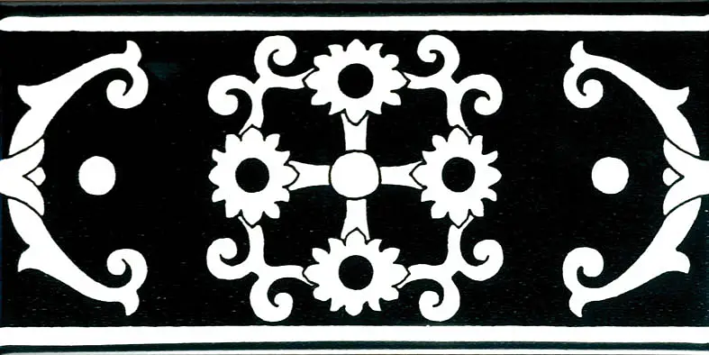 Tovere Nero Listello Francesco De Maio Fiori Scuri