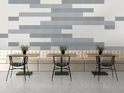 Background tile, Effect unicolor, Color white, Ceramics, 20x50.2 cm, Finish matte