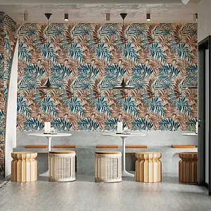 Carrelage, Teinte multicolore, Grès cérame émaillé, 60x120 cm, Surface mate