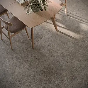 Background tile, Effect concrete, Color brown, Glazed porcelain stoneware, 60x120 cm, Finish antislip
