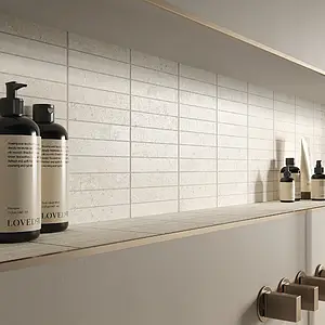 Mosaik, Optik andere steine, Farbe weiße, Unglasiertes Feinsteinzeug, 30x30 cm, Oberfläche rutschfeste