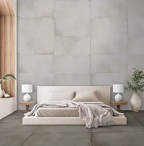 Bakgrundskakel, Textur betong, Färg brun, Glaserad granitkeramik, 60x120 cm, Yta halksäker