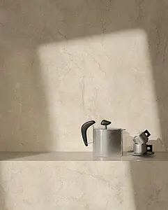 Background tile, Effect other marbles, Color beige, Unglazed porcelain stoneware, 120x280 cm, Finish Honed