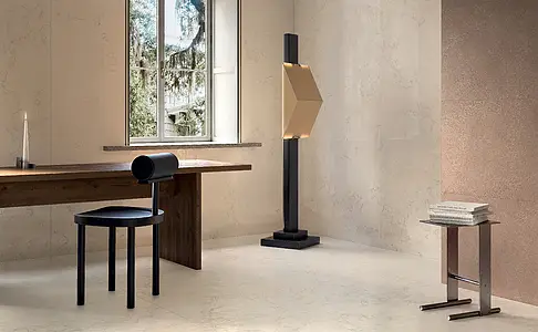 Background tile, Effect other marbles, Color beige, Unglazed porcelain stoneware, 120x120 cm, Finish left_menu_relefnaya