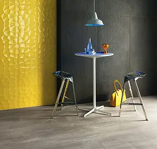 Background tile, Color yellow, Glazed porcelain stoneware, 40x40 cm, Finish glossy
