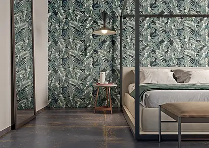 Background tile, Color green, Ceramics, 60x120 cm, Finish matte