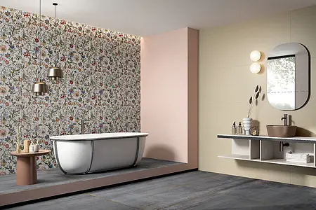Background tile, Color multicolor, Ceramics, 60x120 cm, Finish matte