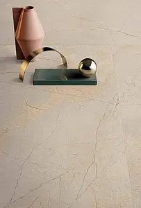 Grundflise, Effekt anden marmor, Farve beige, Uglaseret porcelænsstentøj, 60x120 cm, Overflade skridsikker