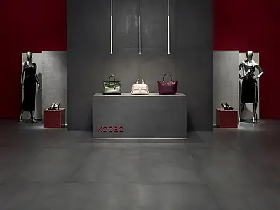 Grundflise, Farve grå, Glaseret porcelænsstentøj, 40x80 cm, Overflade skridsikker