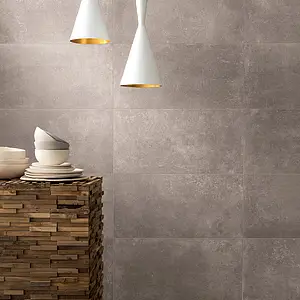 Background tile, Effect concrete, Color brown, Unglazed porcelain stoneware, 60x120 cm, Finish antislip