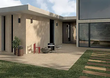 Background tile, Effect other stones, Color beige, Style provence, Glazed porcelain stoneware, 120x280 cm, Finish antislip