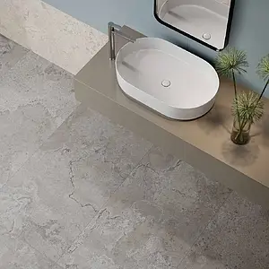 Grundflise, Effekt ceppo di gré, Farve grå, Glaseret porcelænsstentøj, 60x120 cm, Overflade skridsikker