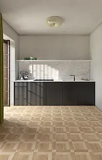 Background tile, Effect wood, Color multicolor, Glazed porcelain stoneware, 60x60 cm, Finish antislip