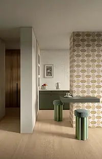 Background tile, Effect wood, Color beige, Glazed porcelain stoneware, 20x120 cm, Finish antislip