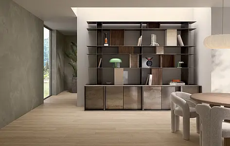 Background tile, Effect wood, Color beige, Glazed porcelain stoneware, 20x120 cm, Finish antislip