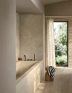 Background tile, Effect wood, Color beige, Glazed porcelain stoneware, 20x120 cm, Finish antislip