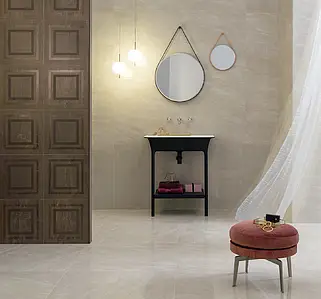 Background tile, Effect other marbles, Color beige, Glazed porcelain stoneware, 40x80 cm, Finish semi-polished