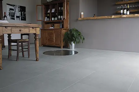 Background tile, Color grey, Unglazed porcelain stoneware, 60x60 cm, Finish antislip