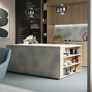 Background tile, Color green, Unglazed porcelain stoneware, 60x60 cm, Finish matte