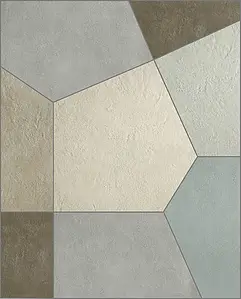 Decorative piece, Color white, Unglazed porcelain stoneware, 10x17 cm, Finish antislip