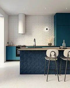 Background tile, Color navy blue, Style handmade, Ceramics, 15x15 cm, Finish 3D