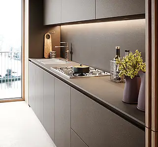 Background tile, Color brown, Unglazed porcelain stoneware, 120x250 cm, Finish antislip