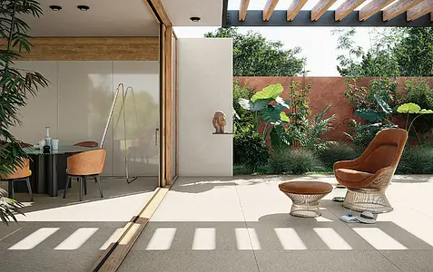 Background tile, Color beige, Unglazed porcelain stoneware, 120x250 cm, Finish antislip