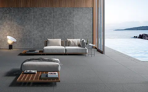 Background tile, Color grey, Style patchwork, Unglazed porcelain stoneware, 120x250 cm, Finish antislip