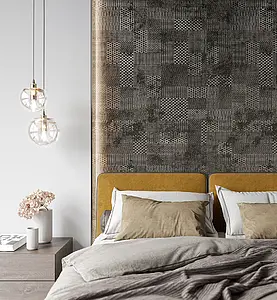 Hintergrundfliesen, Farbe graue, Stil patchwork, Unglasiertes Feinsteinzeug, 120x250 cm, Oberfläche rutschfeste