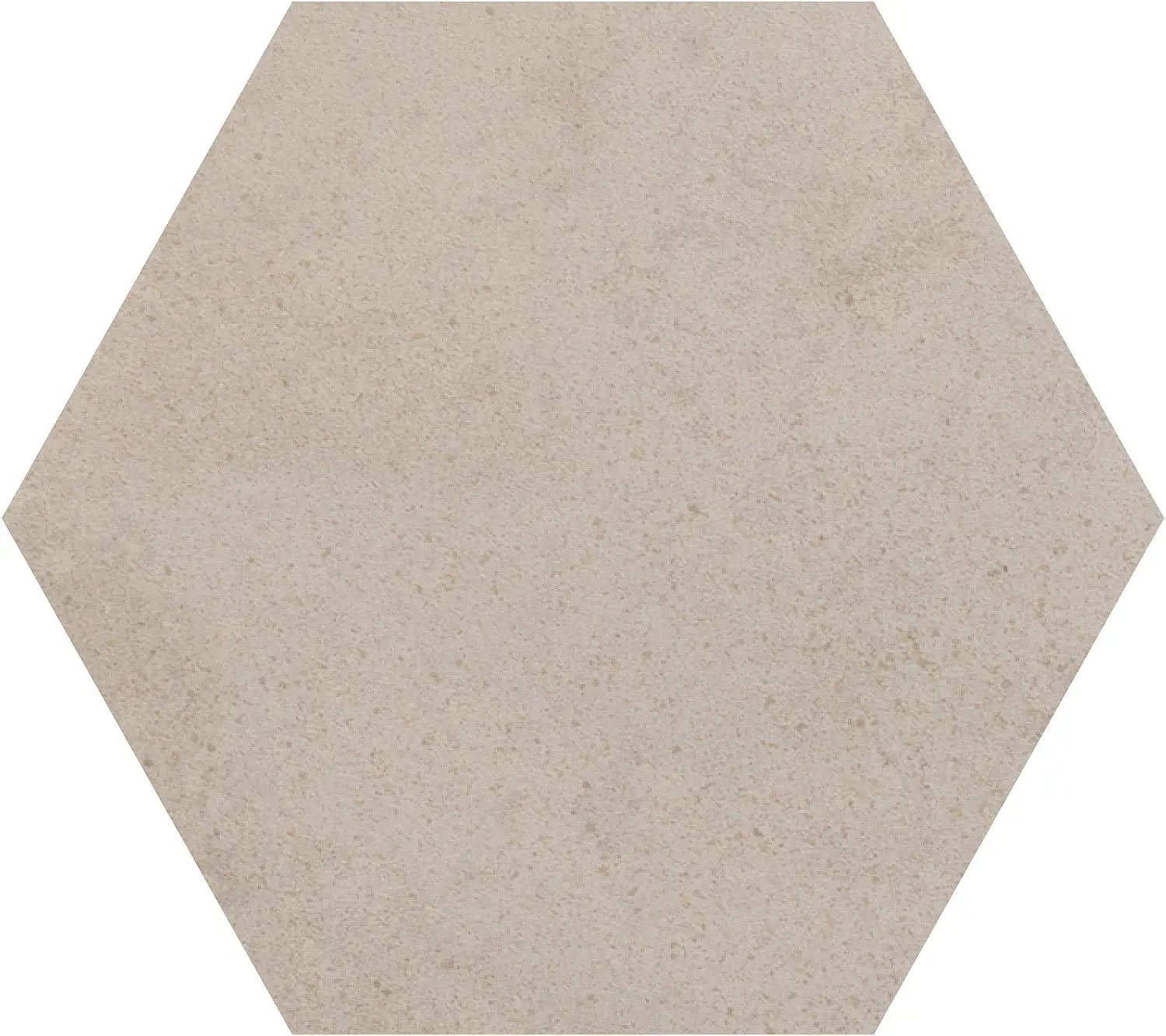 Elementa Large Hexagon Ivory Stone Gigacer Elementa