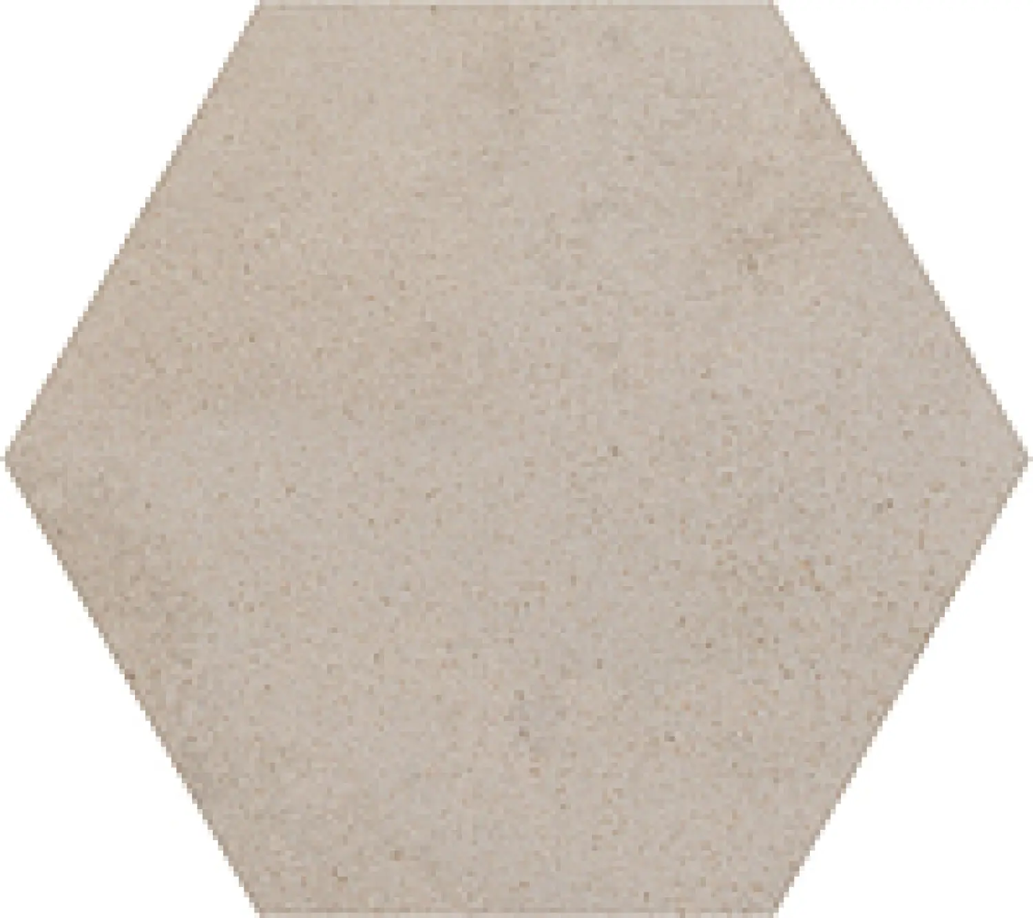 Elementa Large Hexagon Ivory Stone Gigacer Elementa