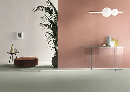Farbe rosa, Hintergrundfliesen, Unglasiertes Feinsteinzeug, 120x250 cm, Oberfläche matte
