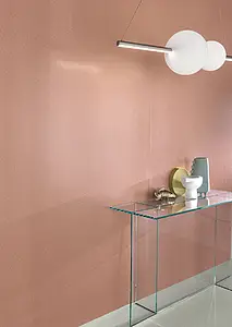 Azulejo de fundo, Cor rosa, Grés porcelânico não vidrado, 120x250 cm, Superfície mate