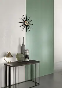 Background tile, Color green, Unglazed porcelain stoneware, 120x250 cm, Finish matte