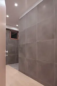 Background tile, Effect unicolor, Color grey, Cement, 60x60 cm, Finish matte